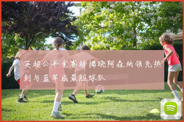 英超公平竞赛榜揭晓阿森纳领先热刺与蓝军成最脏球队